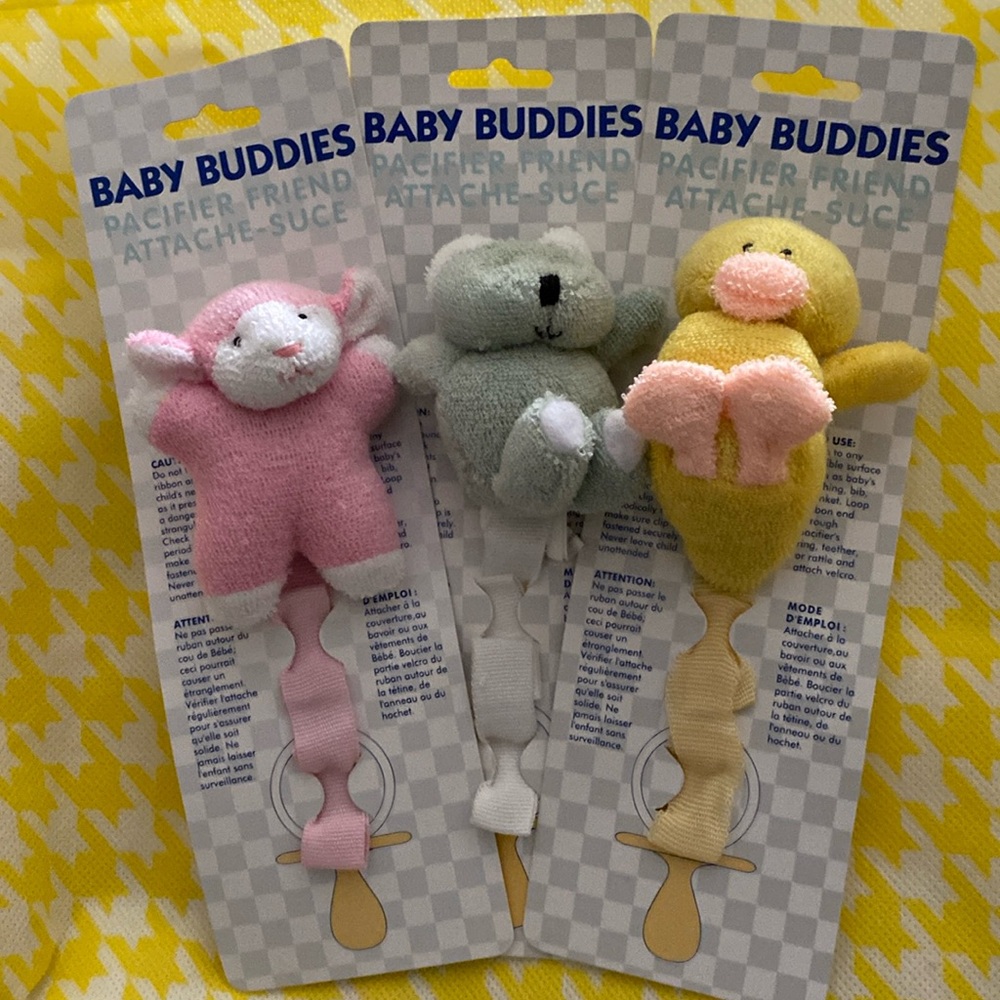 Pacifier holders set of 3.